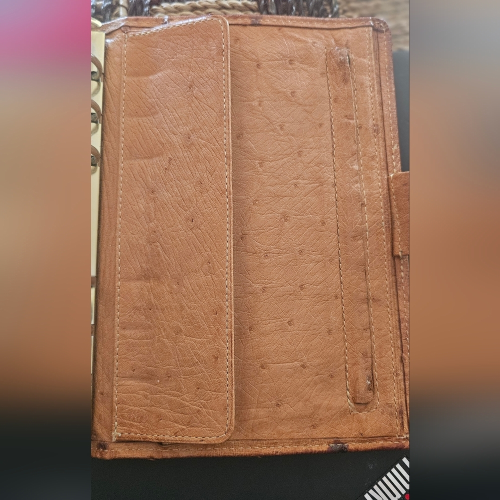 Filofax Buttercup Ostrich Planner *RARE* - Picture 6 of 12